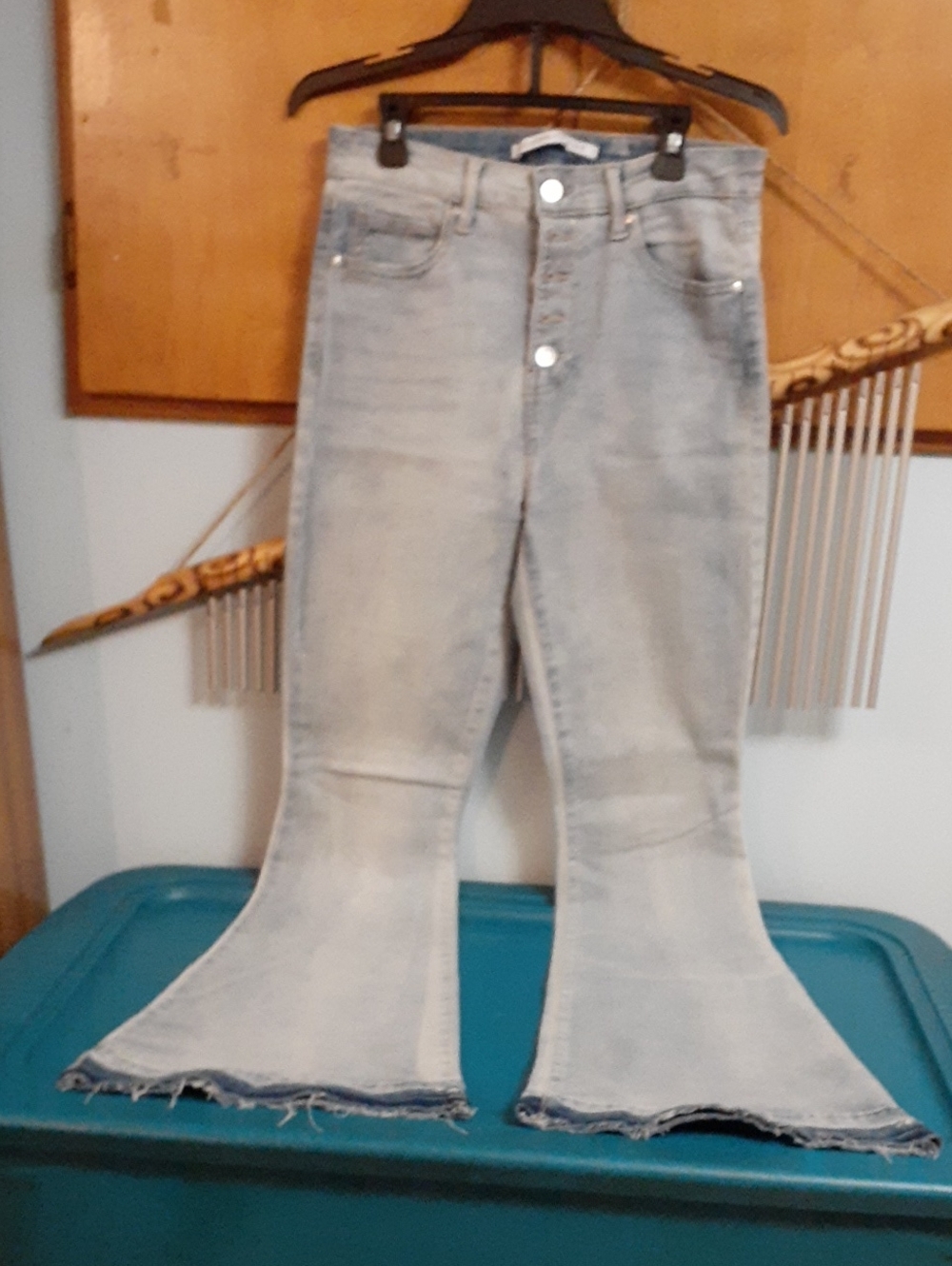 Celebrity Pink Light Blue High-Rise Flare Jeans